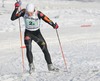 Ruben Welde of Germany skiing during Junior Nordic Combined Ski World Championship Team race. Race was won by Germany, Austria placed second and Norway finished third.
