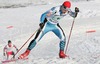 Mitja Oranic of Slovenia skiing during Junior Nordic Combined Ski World Championship Team race. Race was won by Germany, Austria placed second and Norway finished third.
