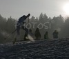 Lukas Havranek of Czech skiing during Junior Nordic Combined Ski World Championship Team race. Race was won by Germany, Austria placed second and Norway finished third.
