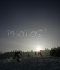 Nordic combined skiers skiing during Junior Nordic Combined Ski World Championship Team race. Race was won by Germany, Austria placed second and Norway finished third.
