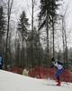 Matti Heikkinen of Finland skiing during Under-23 Men FIS Nordic Junior Ski World Championships 15+15km pursuit race which was held in Medvode,  Slovenia.
