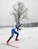 4th placed Toni Naervaeinen of Finland skiing during Under-23 Men FIS Nordic Junior Ski World Championships 15+15km pursuit race which was held in Medvode,  Slovenia.
