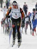 Third placed Franz Goering of Germany (No.1) leading pack in classic part of Under-23 Men FIS Nordic Junior Ski World Championships 15+15km pursuit race which was held in Medvode,  Slovenia.
