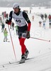 Bryan Cook of USA skiing during Under-23 Men FIS Nordic Junior Ski World Championships 15+15km pursuit race which was held in Medvode,  Slovenia.
