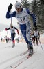 Giovanni Gullo of Italy skiing during Under-23 Men FIS Nordic Junior Ski World Championships 15+15km pursuit race which was held in Medvode,  Slovenia.
