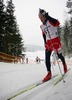 Eirik Brandsdal of Norway skiing during Under-23 Men FIS Nordic Junior Ski World Championships 15+15km pursuit race which was held in Medvode,  Slovenia.
