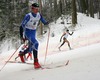 Fourth placed Toni Naervaeinen of Finland skiing during Under-23 Men FIS Nordic Junior Ski World Championships 15+15km pursuit race which was held in Medvode,  Slovenia.
