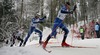Toni Naervaeinen of Finland leading pack  during Under-23 Men FIS Nordic Junior Ski World Championships 15+15km pursuit race which was held in Medvode,  Slovenia.

