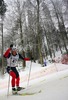 Brian Gregg of USA skiing during Under-23 Men FIS Nordic Junior Ski World Championships 15+15km pursuit race which was held in Medvode,  Slovenia.
