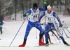 Matti Heikkinen of Finland skiing during Under-23 Men FIS Nordic Junior Ski World Championships 15+15km pursuit race which was held in Medvode,  Slovenia.
