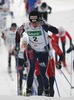 Second placed Irina Artemova of Russia skiing during Under-23 Women FIS Nordic Junior Ski World Championships 7.5+7.5km pursuit race which was held in Medvode,  Slovenia.
