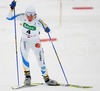 Fourth placed Maria Rydqvist of Sweden skiing during Under-23 Women FIS Nordic Junior Ski World Championships 7.5+7.5km pursuit race which was held in Medvode,  Slovenia.
