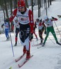 Ales Razym of Czech skiing during Junior Men FIS Nordic Junior Ski World Championships 4x5km relay race which was held in Medvode,  Slovenia. Race was won by Norway, Russia placed second, while relay of Czech finished third.
