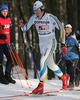 Markus Ottosson of Sweden skiing during Junior Men FIS Nordic Junior Ski World Championships 4x5km relay race which was held in Medvode,  Slovenia. Race was won by Norway, Russia placed second, while relay of Czech finished third.
