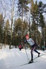 Yuriy Vinogradov of Russia skiing during Junior Men FIS Nordic Junior Ski World Championships 4x5km relay race which was held in Medvode,  Slovenia. Race was won by Norway, Russia placed second, while relay of Czech finished third.

