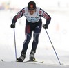 Illia Chernousov of Russia skiing during Junior Men FIS Nordic Junior Ski World Championships 4x5km relay race which was held in Medvode,  Slovenia. Race was won by Norway, Russia placed second, while relay of Czech finished third.
