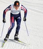 Illia Chernousov of Russia skiing during Junior Men FIS Nordic Junior Ski World Championships 4x5km relay race which was held in Medvode,  Slovenia. Race was won by Norway, Russia placed second, while relay of Czech finished third.
