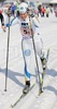 Emma Bergman of Sweden skiing during first leg of Junior Women FIS Nordic Junior Ski World Championships 4x3.3km relay race which was held in Medvode,  Slovenia. Race was won by Norway, Sweden placed second, while Russia finished third.
