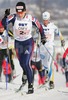 Nina Ryusina of Russia skiing during first leg of Junior Women FIS Nordic Junior Ski World Championships 4x3.3km relay race which was held in Medvode,  Slovenia. Race was won by Norway, Sweden placed second, while Russia finished third.
