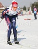 Larissa Shaidurova of Russia skiing during Junior Women FIS Nordic Junior Ski World Championships 4x3.3km relay race which was held in Medvode,  Slovenia. Race was won by Norway, Sweden placed second, while Russia finished third.

