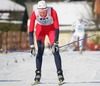 Betty-Ann Bjerkreim Nilsen of Norway crossed finnish line totaly exhausted but happy since Norway won  Junior Women FIS Nordic Junior Ski World Championships 4x3.3km relay race which was held in Medvode,  Slovenia. Race was won by Norway, Sweden placed second, while Russia finished third.
