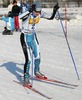 Anze Obreza of Slovenia skiing during Junior Nordic Combined sprint race of FIS Nordic Junior Ski World Championships which was held in Medvode, Slovenia on 5.February 2006.
