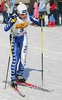 Davide Bresadola of Italy skiing during Junior Nordic Combined sprint race of FIS Nordic Junior Ski World Championships which was held in Medvode, Slovenia on 5.February 2006.
