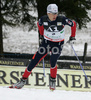Second placed Jason Lamy Chappuis of France skiing during second race of FIS Nordic Combined World Cup in Ramsau. FIS Nordic Combined World Cup was held in Ramsau am Dachstein, Austria, on 17th of December 2006.
