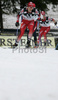 Andreas Hurschler of Switzerland leading group of skiers during second race of FIS Nordic Combined World Cup in Ramsau. FIS Nordic Combined World Cup was held in Ramsau am Dachstein, Austria, on 17th of December 2006.
