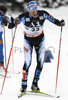 Ville Kaehkonen of Finland skiing during cross country section of Nordic Combined World Cup. Nordic combined World Cup was held in Ramsau, Austria on 15th of December 2007.
