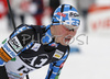 Janne Ryynaenen of Finland skiing during cross country section of Nordic Combined World Cup. Nordic combined World Cup was held in Ramsau, Austria on 15th of December 2007.

