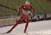 Simen Oestensen of Norway skiing in qualifications of first race of FIS Viessmann Tour de Ski. Men sprint race in Munich, Germany was, after cancelation of races in Nove Mesto, Czech, first race of FIS Viessmann Tour de Ski and was held in Olympic stadium in Munich, Germany on 31st of December 2006.
