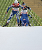 Arianna Follis of Italy leading group in finals of first race of FIS Viessmann Tour de Ski. Women sprint race in Munich, Germany was, after cancelation of races in Nove Mesto, Czech, first race of FIS Viessmann Tour de Ski and was held in Olympic stadium in Munich, Germany on 31st of December 2006.
