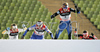 Virpi Kuitunen of Finalnd leading third heat of quarterfinals of first race of FIS Viessmann Tour de Ski. Women sprint race in Munich, Germany was, after cancelation of races in Nove Mesto, Czech, first race of FIS Viessmann Tour de Ski and was held in Olympic stadium in Munich, Germany on 31st of December 2006.

