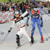 Third placed Chandra Crawford of Canada sprinting in finals of first race of FIS Viessmann Tour de Ski. Women sprint race in Munich, Germany was, after cancelation of races in Nove Mesto, Czech, first race of FIS Viessmann Tour de Ski and was held in Olympic stadium in Munich, Germany on 31st of December 2006.
