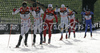Sean Crooks of Canada leading group in quarter finals of first race of FIS Viessmann Tour de Ski. Men sprint race in Munich, Germany was, after cancelation of races in Nove Mesto, Czech, first race of FIS Viessmann Tour de Ski and was held in Olympic stadium in Munich, Germany on 31st of December 2006.
