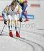 Patrik Johansson of Sweden skiing in qualifications for Men Sprint race of Junior Nordic skiing World Championships in Tarvisio, Italy. Qualifications for Men Sprint race of Junior Nordic skiing World Championships in Tarvisio, Italy were held on 12th of March 2007 in Fusine, Italy. Due warm weather and lack of snow, cross country skiing races of Junior Nordic skiing World Championships 2007 were moved from Tarvisio, Italy to Fusine, Italy.
