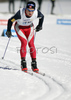 Jacob Ziesler of Norway skiing in qualifications for Men Sprint race of Junior Nordic skiing World Championships in Tarvisio, Italy. Qualifications for Men Sprint race of Junior Nordic skiing World Championships in Tarvisio, Italy were held on 12th of March 2007 in Fusine, Italy. Due warm weather and lack of snow, cross country skiing races of Junior Nordic skiing World Championships 2007 were moved from Tarvisio, Italy to Fusine, Italy.
