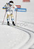Charlotte Kalla of Sweden skiing in qualifications for Women Sprint race of Junior Nordic skiing World Championships in Tarvisio, Italy. Qualifications for Women Sprint race of Junior Nordic skiing World Championships in Tarvisio, Italy were held on 12th of March 2007 in Fusine, Italy. Due warm weather and lack of snow, cross country skiing races of Junior Nordic skiing World Championships 2007 were moved from Tarvisio, Italy to Fusine, Italy.
