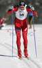 Hans Petter Lykkja of Norway skiing in qualifications for Men Under23 Sprint race of Junior Nordic skiing World Championships in Tarvisio, Italy. Qualifications for Men Sprint race of Junior Nordic skiing World Championships in Tarvisio, Italy were held on 13th of March 2007 in Fusine, Italy. Due warm weather and lack of snow, cross country skiing races of Junior Nordic skiing World Championships 2007 were moved from Tarvisio, Italy to Fusine, Italy.
