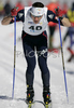 Romain Vandel of France skiing in qualifications for Men Under23 Sprint race of Junior Nordic skiing World Championships in Tarvisio, Italy. Qualifications for Men Sprint race of Junior Nordic skiing World Championships in Tarvisio, Italy were held on 13th of March 2007 in Fusine, Italy. Due warm weather and lack of snow, cross country skiing races of Junior Nordic skiing World Championships 2007 were moved from Tarvisio, Italy to Fusine, Italy.
