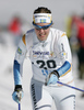 Emma Bergman of Sweden skiing in qualifications for Women Under23 Sprint race of Junior Nordic skiing World Championships in Tarvisio, Italy. Qualifications for Women Sprint race of Junior Nordic skiing World Championships in Tarvisio, Italy were held on 13th of March 2007 in Fusine, Italy. Due warm weather and lack of snow, cross country skiing races of Junior Nordic skiing World Championships 2007 were moved from Tarvisio, Italy to Fusine, Italy.
