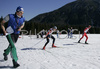 Domen Potocnik of Slovenia skiing in Men 10km freestyle race of Junior Nordic skiing World Championships in Tarvisio, Italy. Men 10km freestyle race of Junior Nordic skiing World Championships in Tarvisio, Italy was held on 14th of March 2007 in Fusine, Italy. Due warm weather and lack of snow, cross country skiing races of Junior Nordic skiing World Championships 2007 were moved from Tarvisio, Italy to Fusine, Italy.
