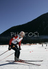 Spela Avbelj of Slovenia skiing in Women 5km freestyle race of Junior Nordic skiing World Championships in Tarvisio, Italy. Women 5km freestyle race of Junior Nordic skiing World Championships in Tarvisio, Italy was held on 14th of March 2007 in Fusine, Italy. Due warm weather and lack of snow, cross country skiing races of Junior Nordic skiing World Championships 2007 were moved from Tarvisio, Italy to Fusine, Italy.
