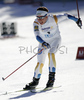 Winner Charlotte Kalla of Sweden skiing in Women 5km freestyle race of Junior Nordic skiing World Championships in Tarvisio, Italy. Women 5km freestyle race of Junior Nordic skiing World Championships in Tarvisio, Italy was held on 14th of March 2007 in Fusine, Italy. Due warm weather and lack of snow, cross country skiing races of Junior Nordic skiing World Championships 2007 were moved from Tarvisio, Italy to Fusine, Italy.
