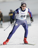 Elisabeth Habermann of USA skiing in Women 5km freestyle race of Junior Nordic skiing World Championships in Tarvisio, Italy. Women 5km freestyle race of Junior Nordic skiing World Championships in Tarvisio, Italy was held on 14th of March 2007 in Fusine, Italy. Due warm weather and lack of snow, cross country skiing races of Junior Nordic skiing World Championships 2007 were moved from Tarvisio, Italy to Fusine, Italy.

