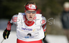 Winner Silvana Bucher of Switzerland skiing in Women 10km freestyle race of Under23 Nordic skiing World Championships in Tarvisio, Italy. Women 10km freestyle race of Junior Nordic skiing World Championships in Tarvisio, Italy was held on 15th of March 2007 in Fusine, Italy. Due warm weather and lack of snow, cross country skiing races of Junior Nordic skiing World Championships 2007 were moved from Tarvisio, Italy to Fusine, Italy.
