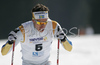 Marcus Hellner of Sweden skiing in Men 15km freestyle race of Under23 Nordic skiing World Championships in Tarvisio, Italy. Men 15km freestyle race of Under23 Nordic skiing World Championships in Tarvisio, Italy was held on 15th of March 2007 in Fusine, Italy. Due warm weather and lack of snow, cross country skiing races of Junior Nordic skiing World Championships 2007 were moved from Tarvisio, Italy to Fusine, Italy.
