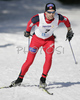 Morten Elinsen of Norway skiing in Men 15km freestyle race of Under23 Nordic skiing World Championships in Tarvisio, Italy. Men 15km freestyle race of Under23 Nordic skiing World Championships in Tarvisio, Italy was held on 15th of March 2007 in Fusine, Italy. Due warm weather and lack of snow, cross country skiing races of Junior Nordic skiing World Championships 2007 were moved from Tarvisio, Italy to Fusine, Italy.
