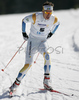 Marcus Hellner of Sweden skiing in Men 15km freestyle race of Under23 Nordic skiing World Championships in Tarvisio, Italy. Men 15km freestyle race of Under23 Nordic skiing World Championships in Tarvisio, Italy was held on 15th of March 2007 in Fusine, Italy. Due warm weather and lack of snow, cross country skiing races of Junior Nordic skiing World Championships 2007 were moved from Tarvisio, Italy to Fusine, Italy.
